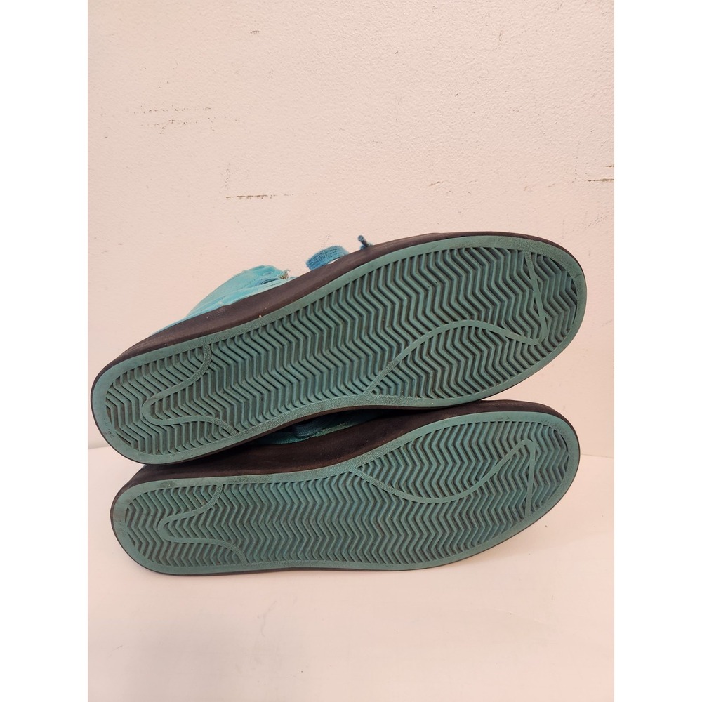 Adidas Originals Instinct Mid Rst Retro Adidas Sneakers Size 11.5 Teal Canvas - Picture 11 of 13